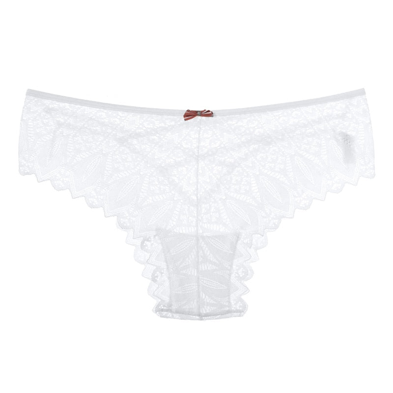 Lace-Trim Strappy Cut Briefs