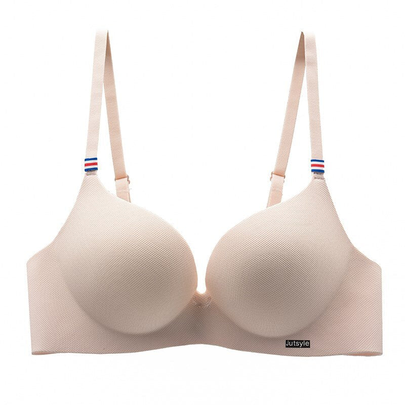 Bust-Enhancing Decorative Detail Bra