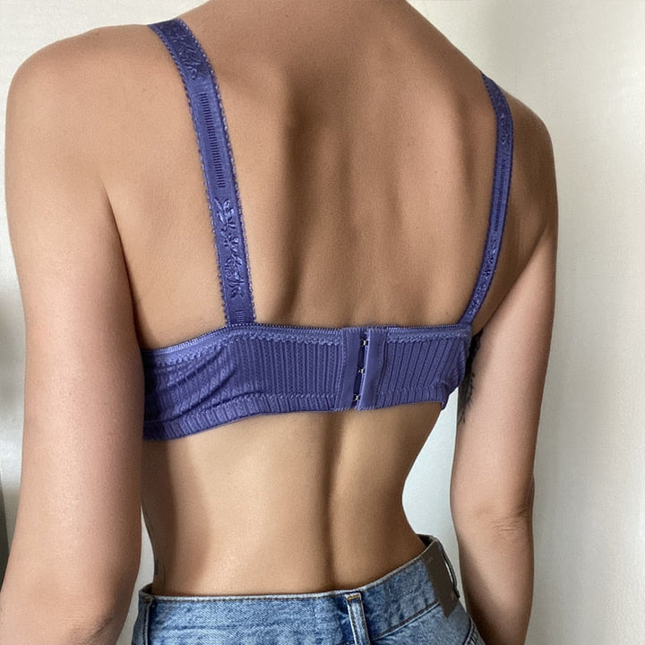 Push-Up Bow-Detail Adjustable Strap Bra