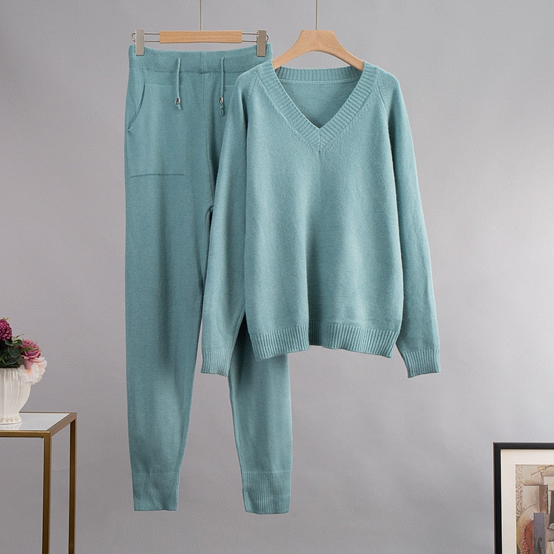 Relaxed Knit Two-Piece Set