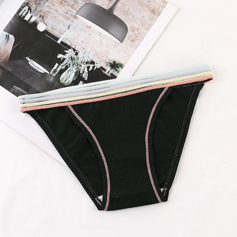 Colourful Waistband Cotton Comfort Brief