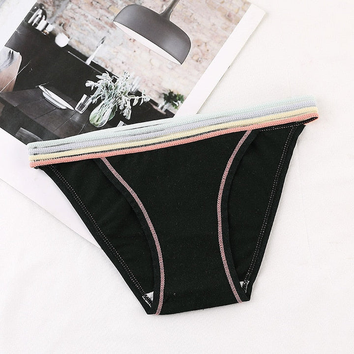 Colourful Waistband Cotton Comfort Brief