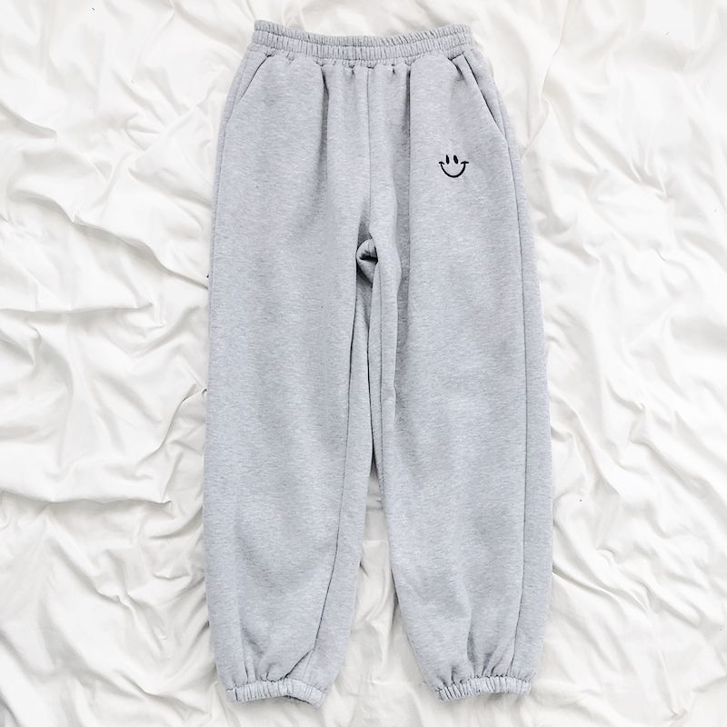 Relaxed Straight-Leg Pants with Pockets Smooth Fabric