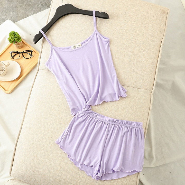 Ruffle-Detail Relaxed Summer Loungewear