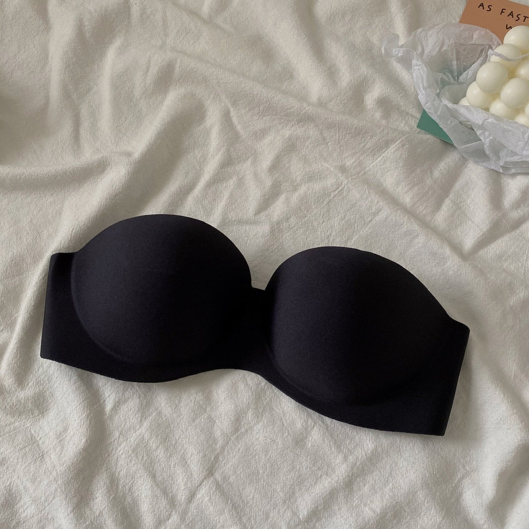 Strapless Padded Bandeau Bra Push-Up