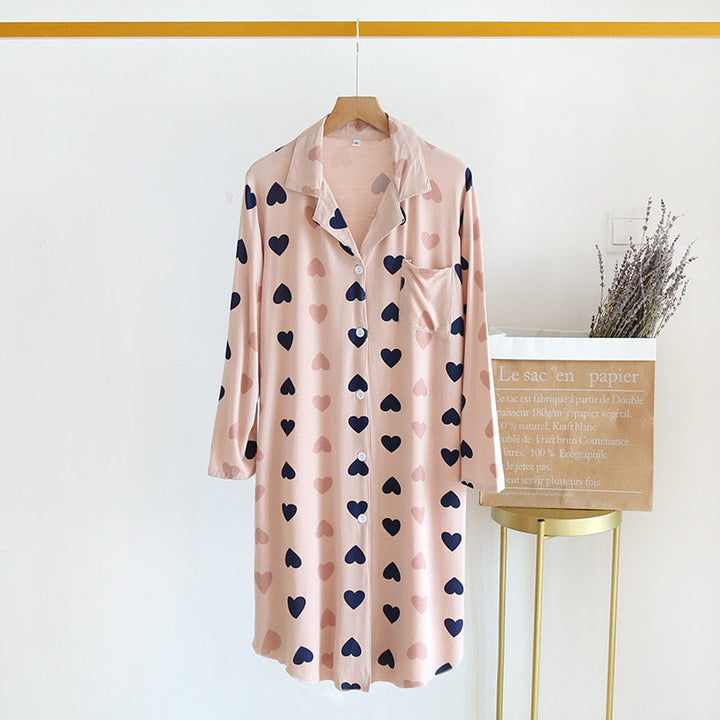 Comfort Cotton Nightdress 5 Patterns Relaxed Fit