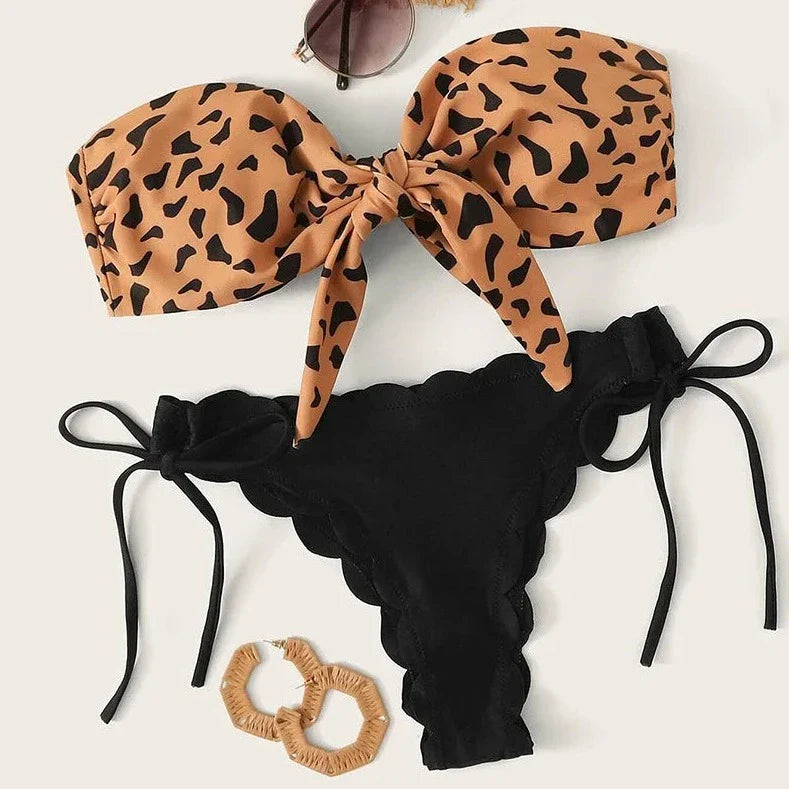 Push-Up Tie-Back Adjustable Bikini