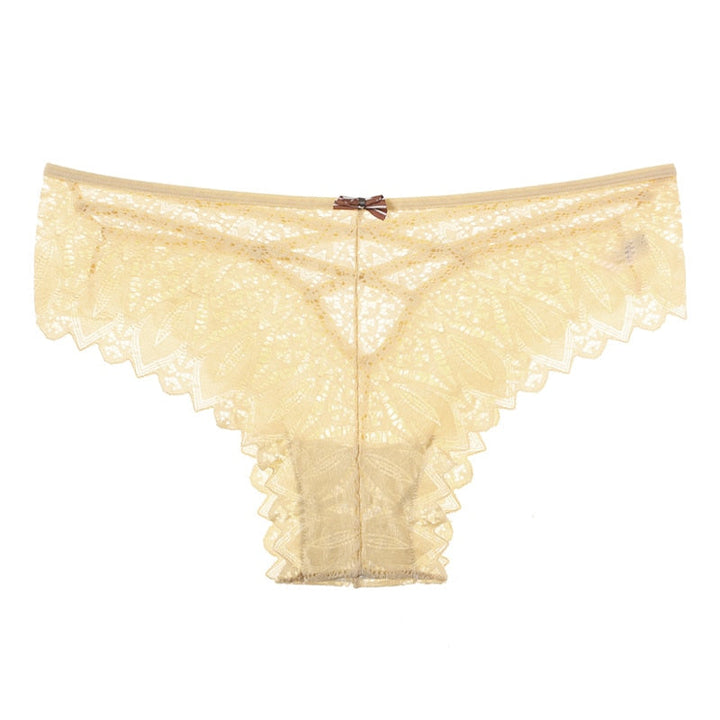 Lace-Trim Strappy Cut Briefs