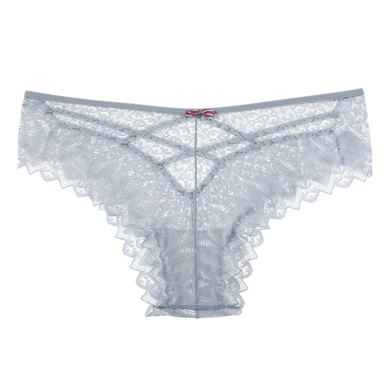 Lace-Trim Strappy Cut Briefs