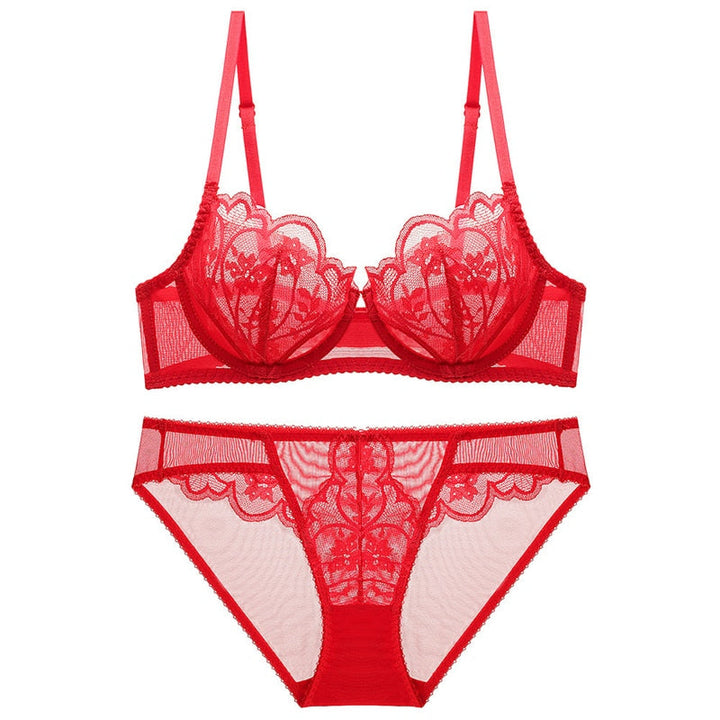 Lace-Trim Adjustable Figure-Enhancing Set