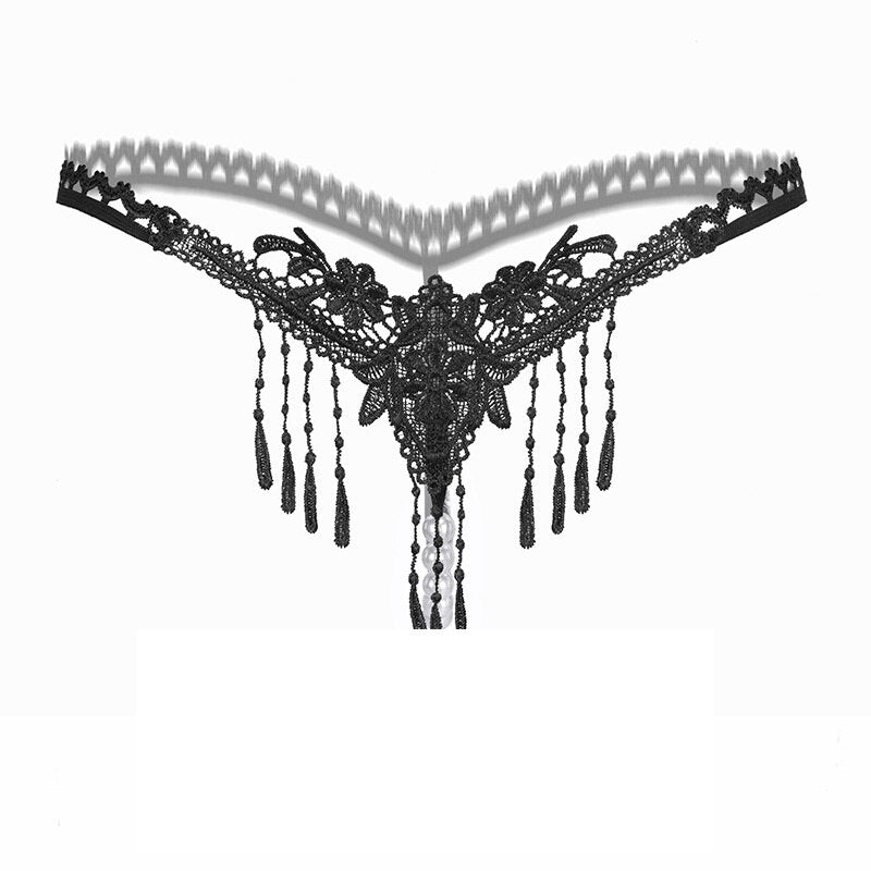 One-Size Decorative Embroidered Thong