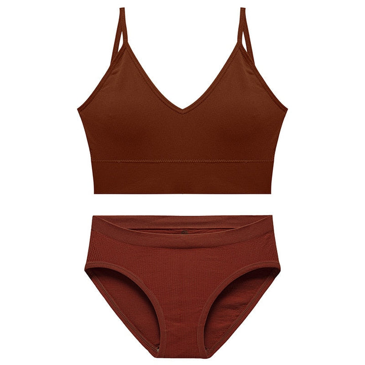 Seamless Breathable Sports Lingerie Set Adjustable