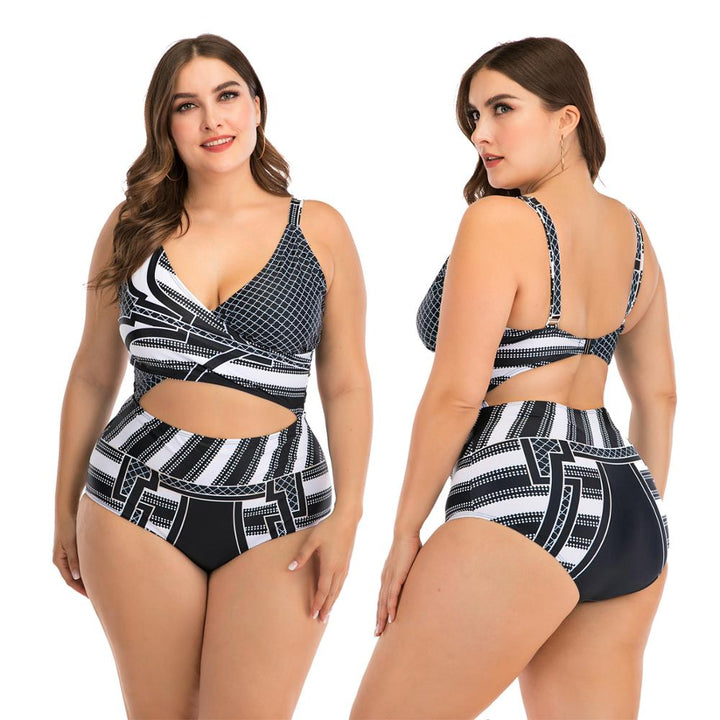 Plus Size Adjustable Two-Piece Swimsuit