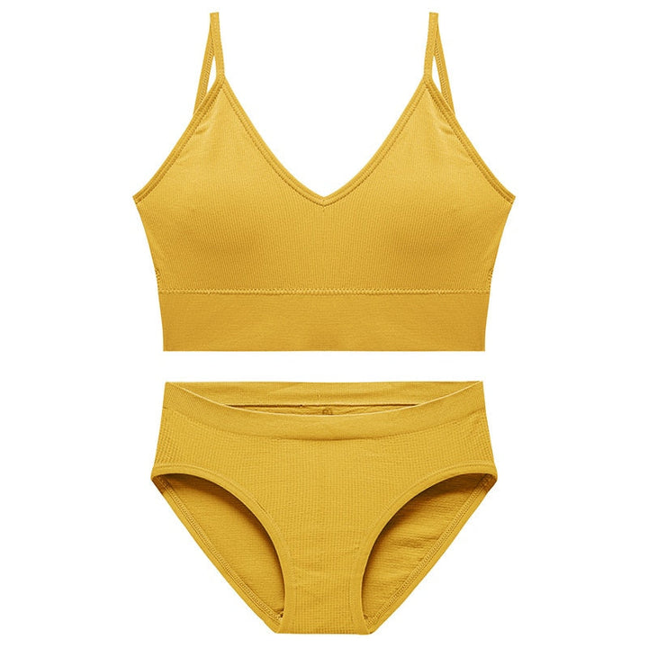 Seamless Breathable Sports Lingerie Set Adjustable