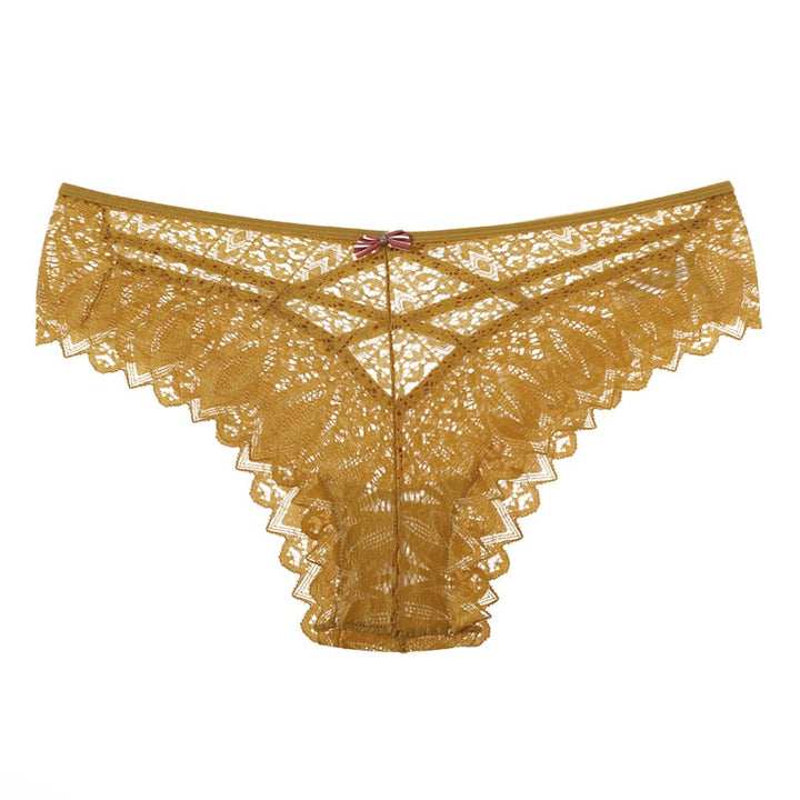 Lace-Trim Strappy Cut Briefs