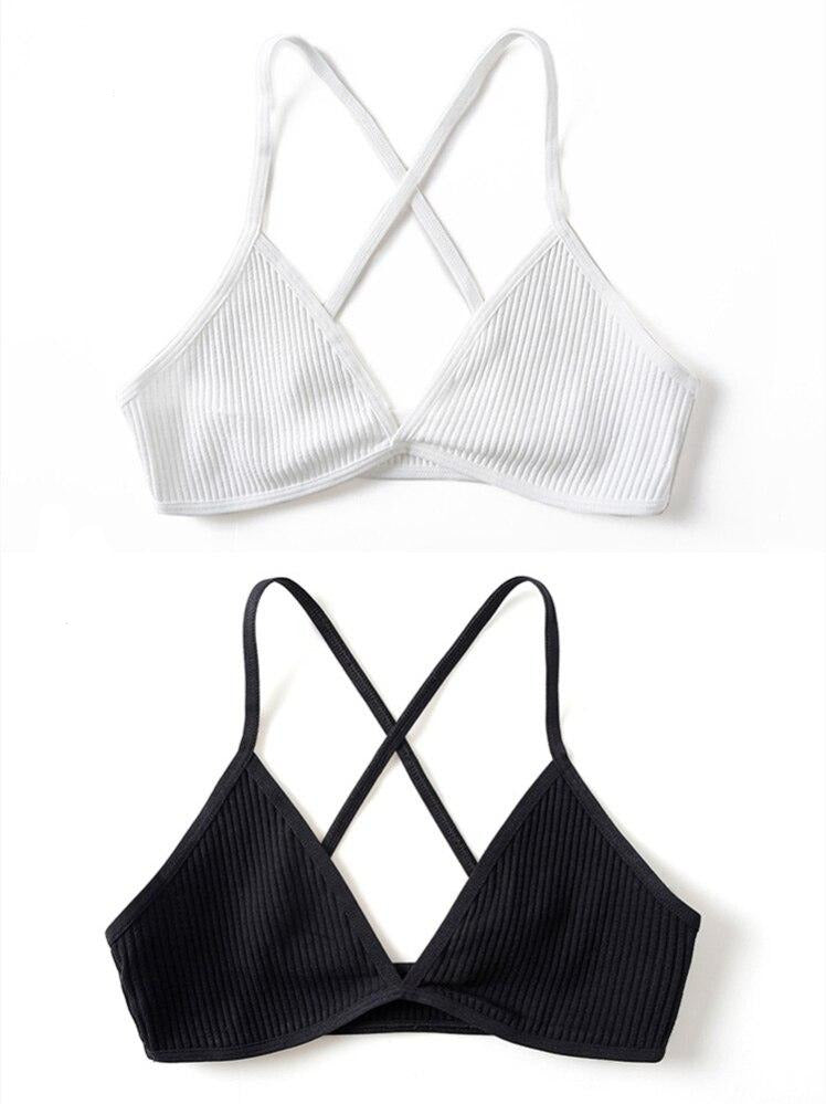 2-Pack Wireless Triangle Cup Bras