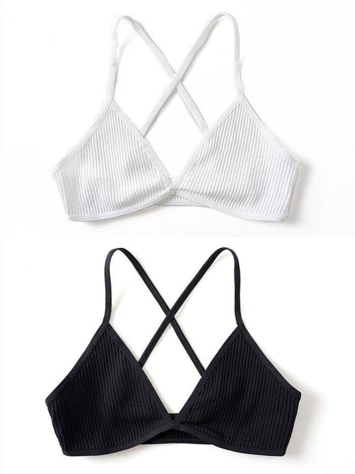 2-Pack Wireless Triangle Cup Bras