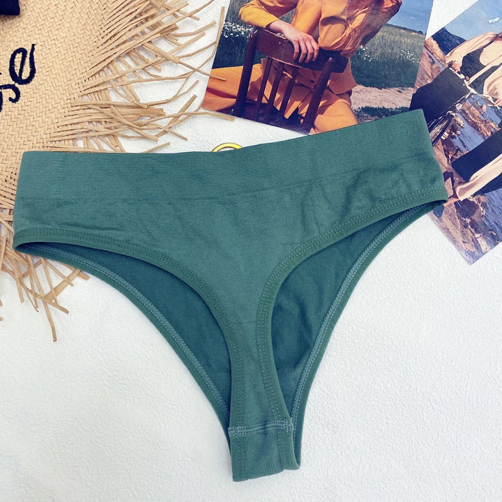Wide-Waistband Ring-Detail Shaping Thong