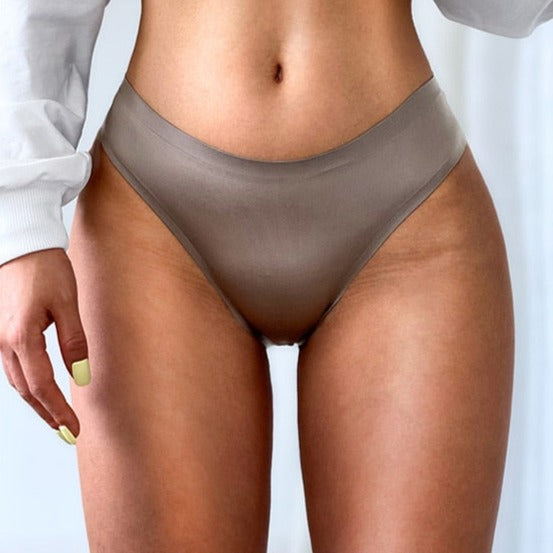 Seamless Satin-Touch Brief Soft Fabric