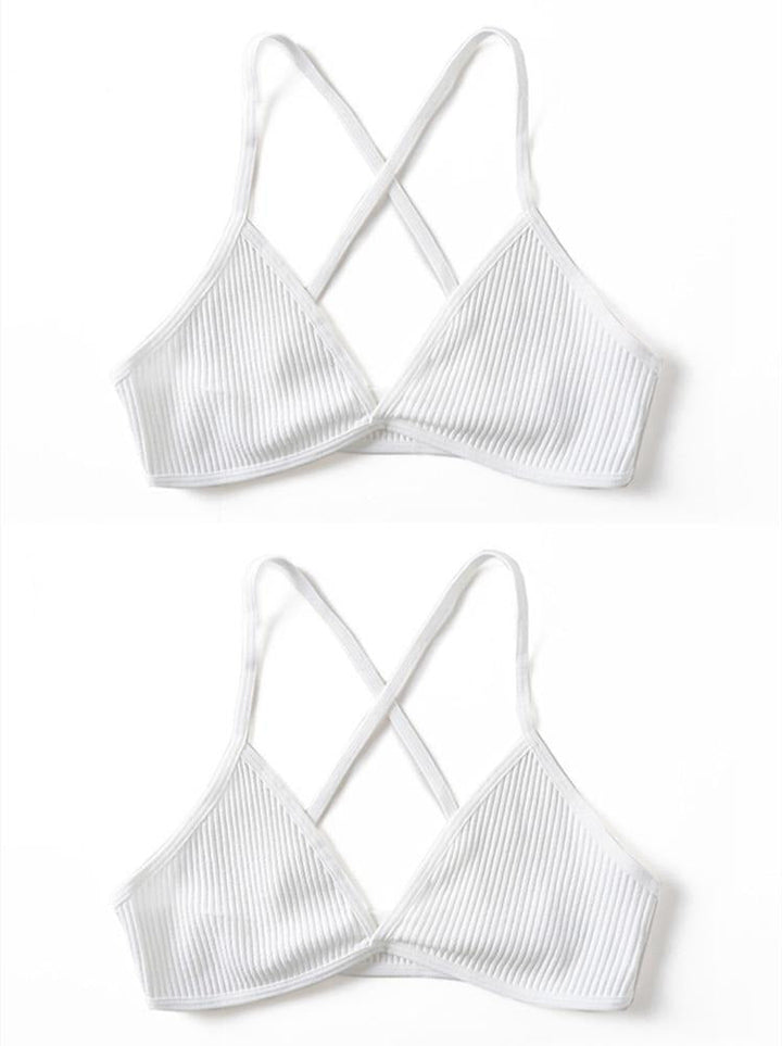 2-Pack Wireless Triangle Cup Bras