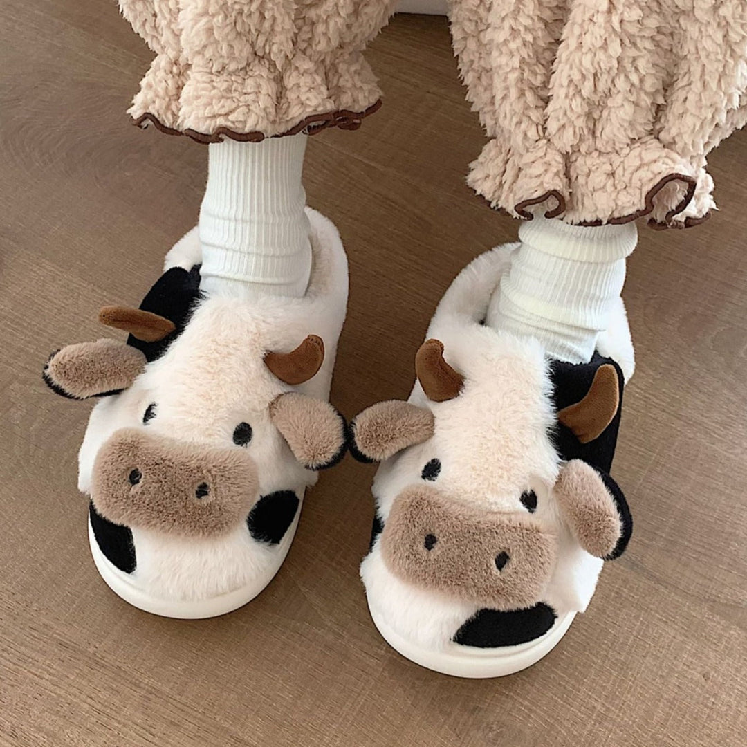 Faux Fur Decorative Women's Slippers