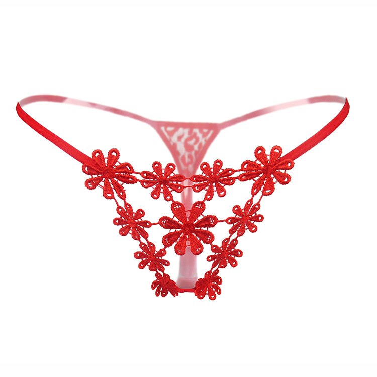Red Eye-Catching Decorative Thong