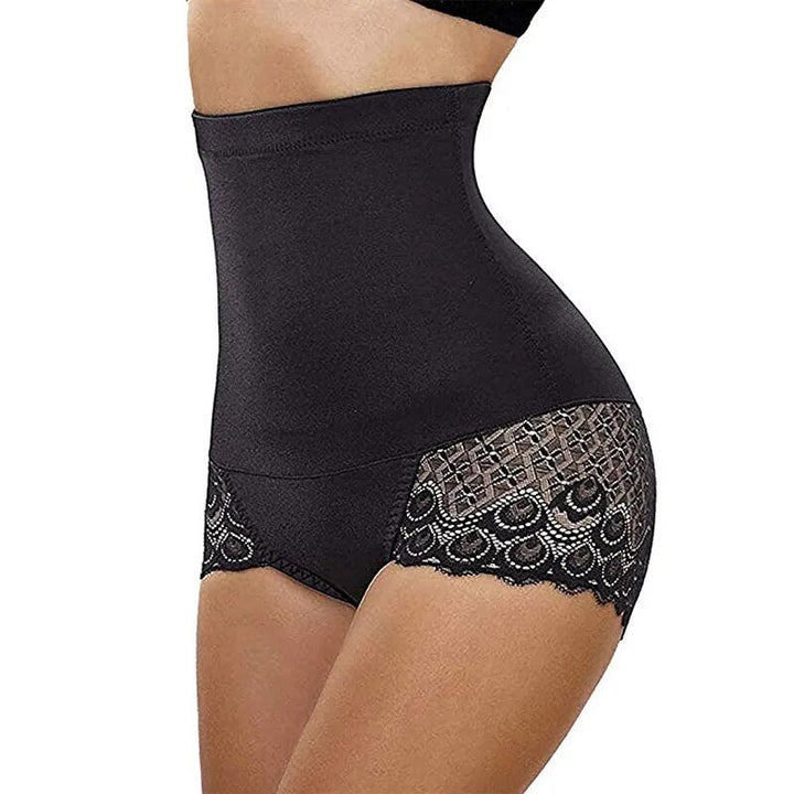 High-Waist Lace Plus-Size Shaping Briefs