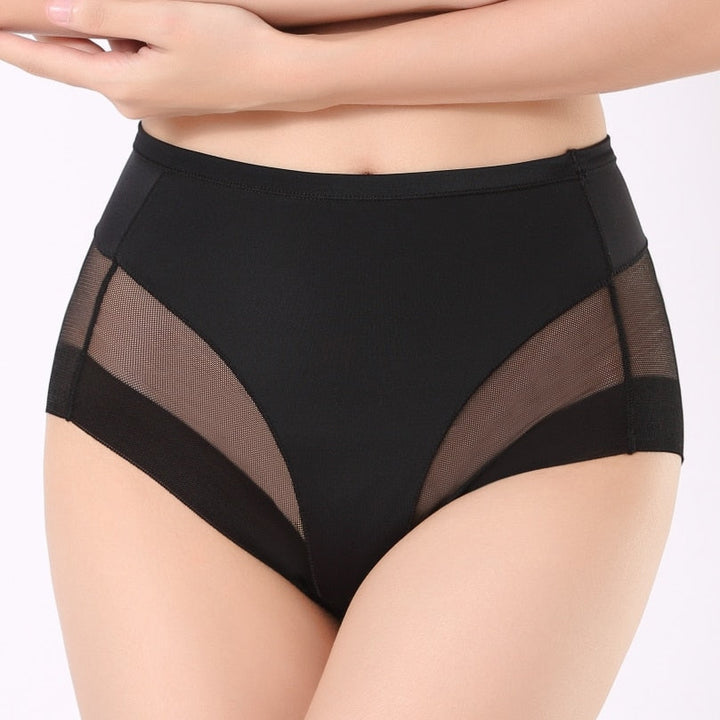 Mesh Shaping High-Waist Briefs