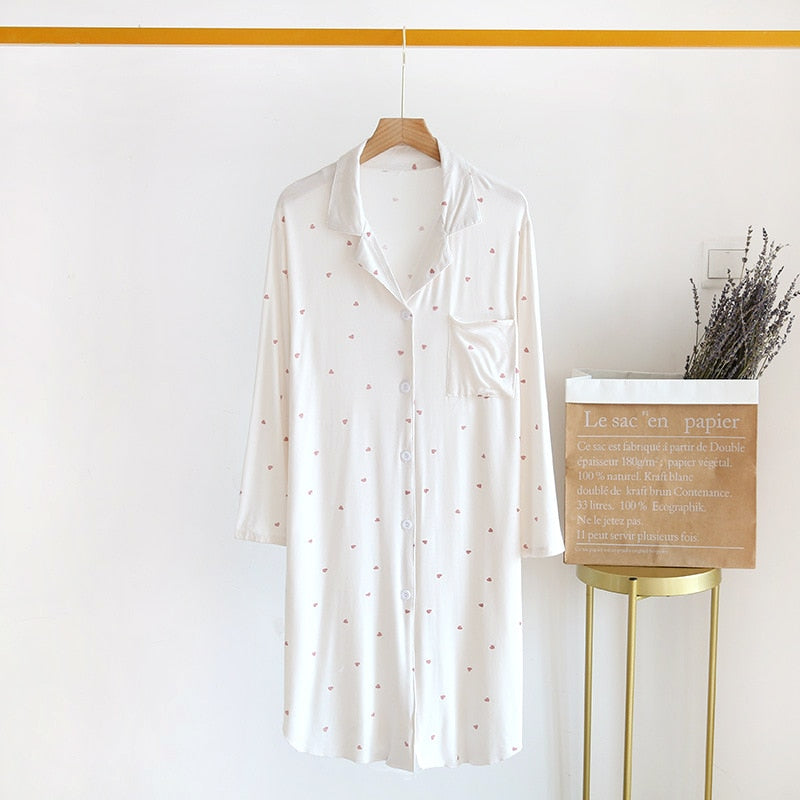Comfort Cotton Nightdress 5 Patterns Relaxed Fit