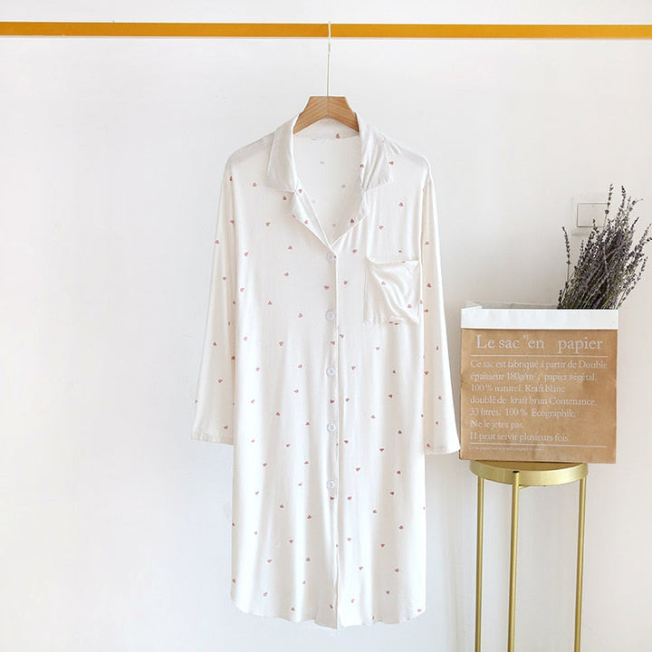 Comfort Cotton Nightdress 5 Patterns Relaxed Fit