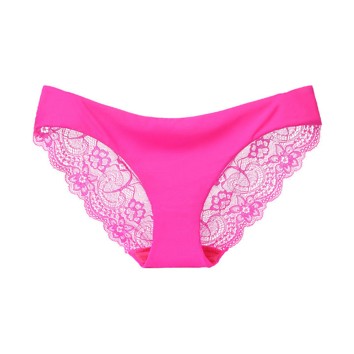 Lace-Trim Patterned Briefs
