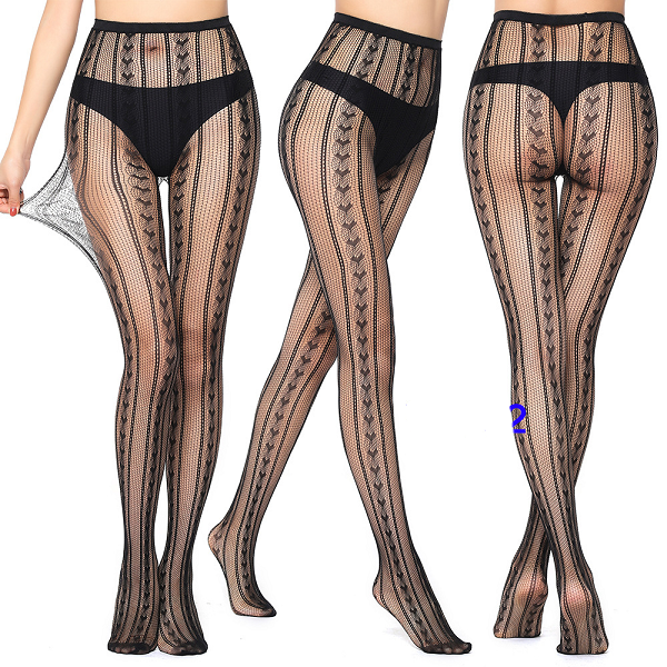 Braid Motif Nylon One-Size Tights