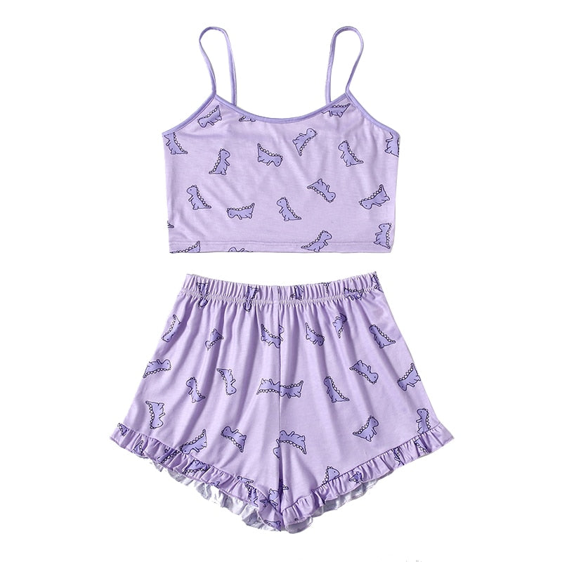 Relaxed Cotton Two-Piece Pyjama Set