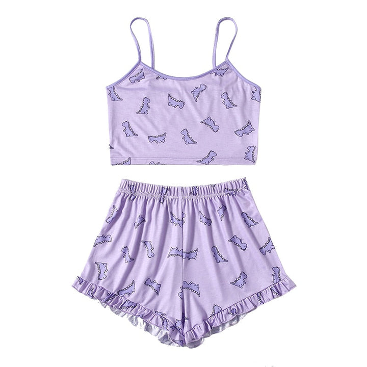 Relaxed Cotton Two-Piece Pyjama Set