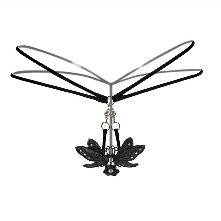 One-Size Butterfly Decorative Thong