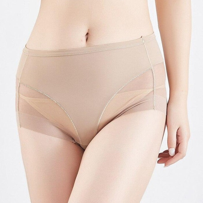 Mesh Shaping High-Waist Briefs