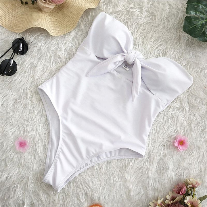 Decorative Bow One-Piece Swimsuit
