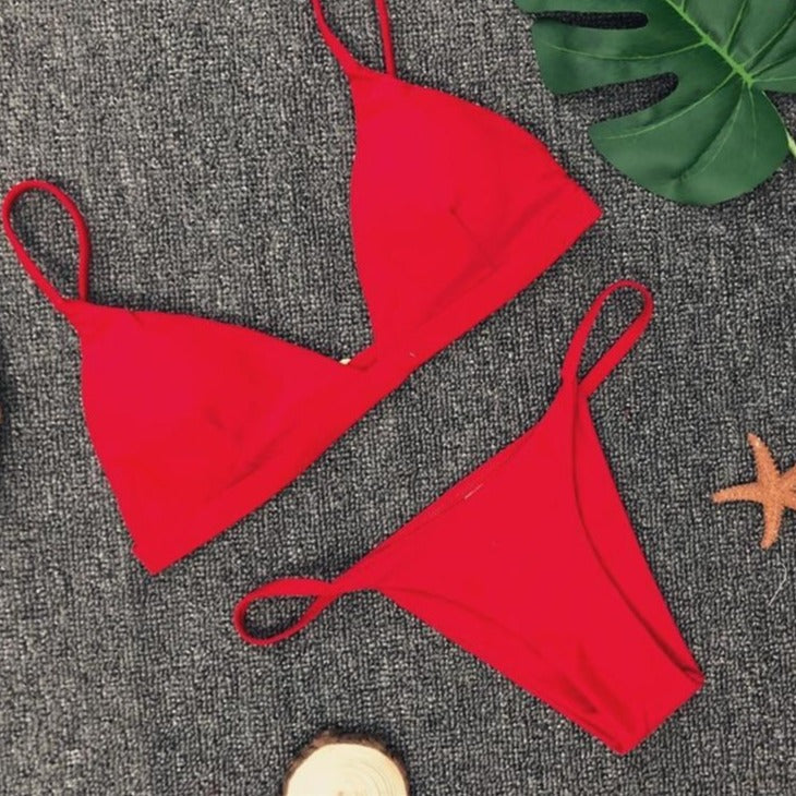 Classic Figure-Enhancing Two-Piece Swimsuit