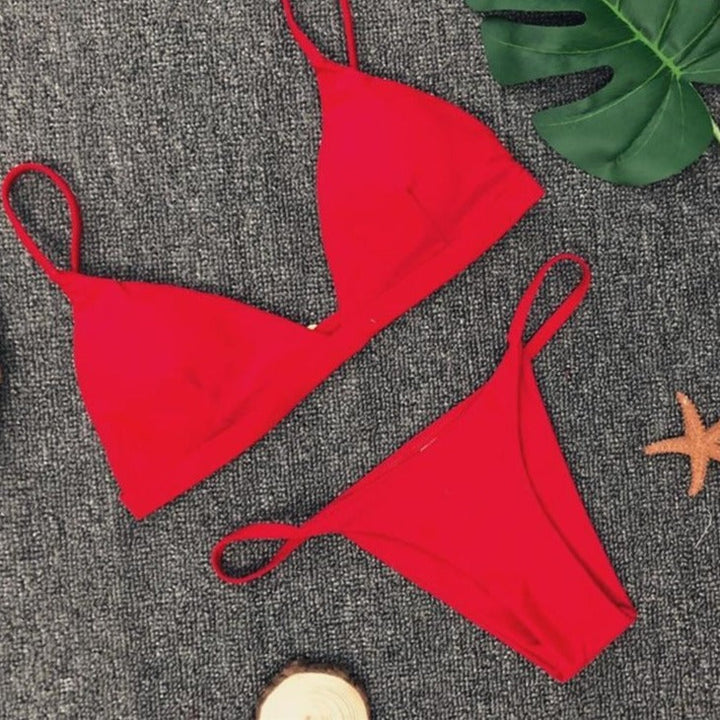Classic Figure-Enhancing Two-Piece Swimsuit