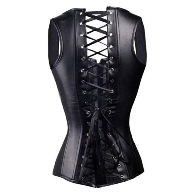 Synthetic Leather Figure-Enhancing Corset
