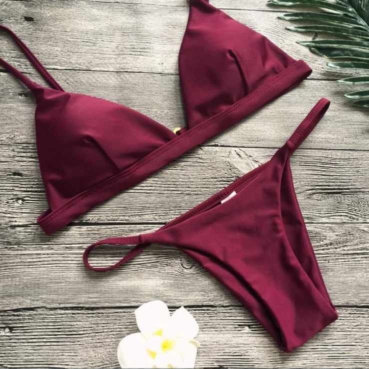 Classic Figure-Enhancing Two-Piece Swimsuit