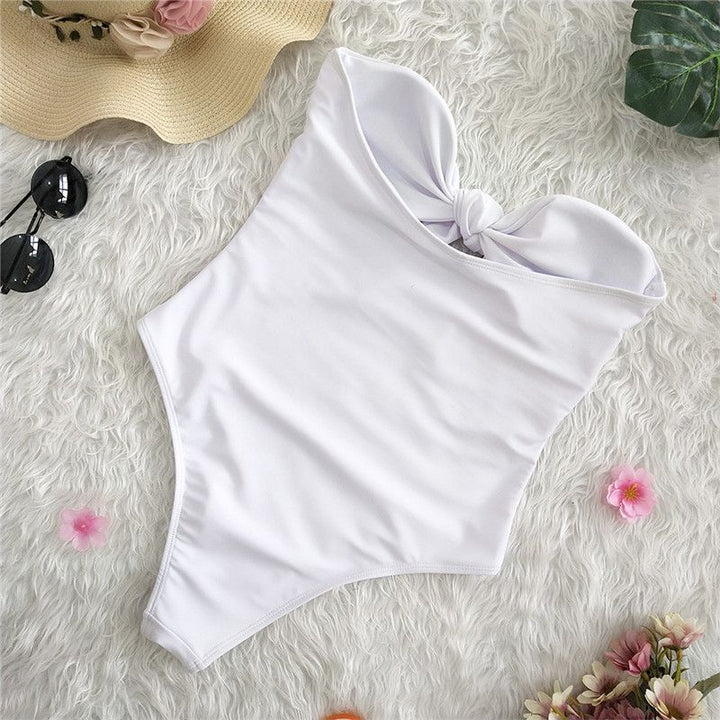 Decorative Bow One-Piece Swimsuit