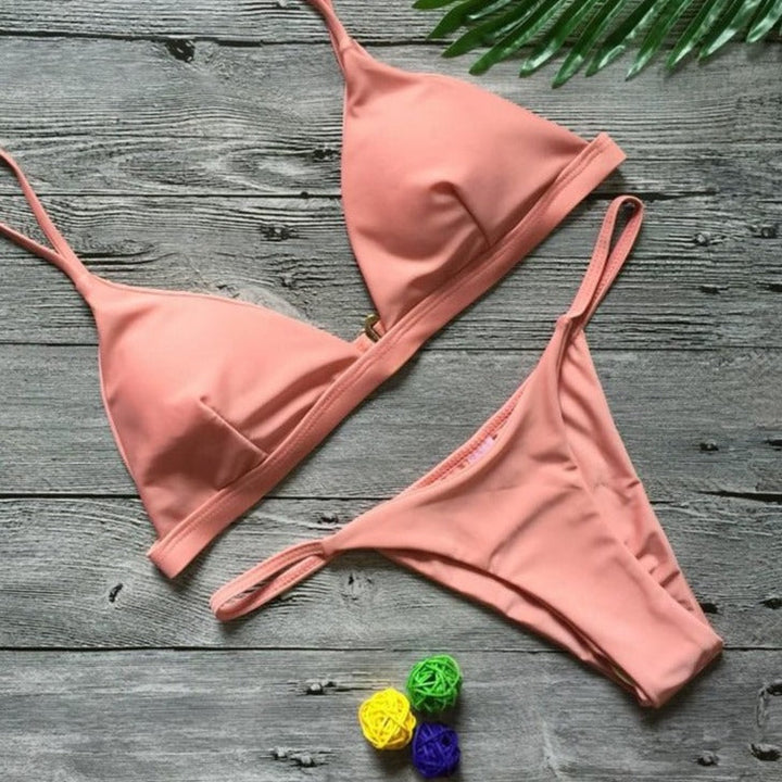 Classic Figure-Enhancing Two-Piece Swimsuit