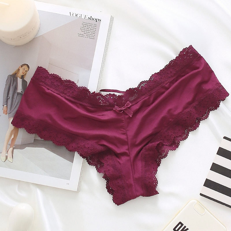Lace Decorative Tie Panties