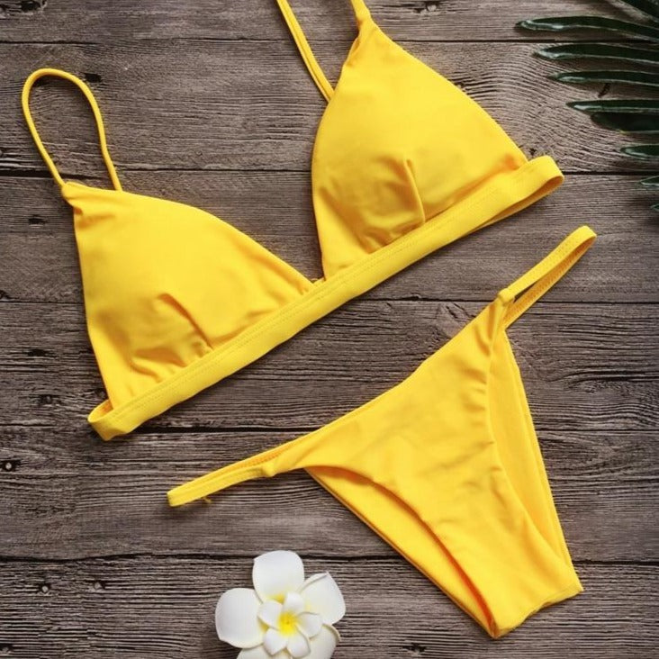 Classic Figure-Enhancing Two-Piece Swimsuit