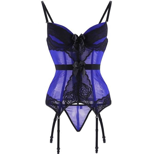 Plus Size Stretch Waist-Enhancing Bow Corset