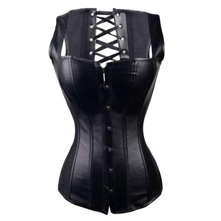 Synthetic Leather Figure-Enhancing Corset