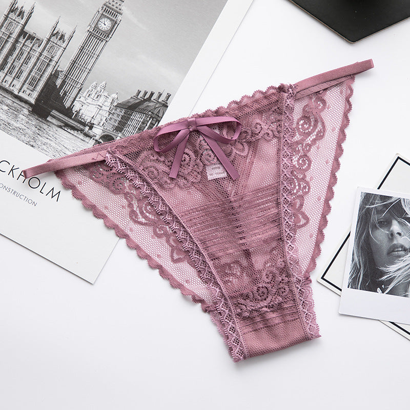Lace Bow Strap Panties