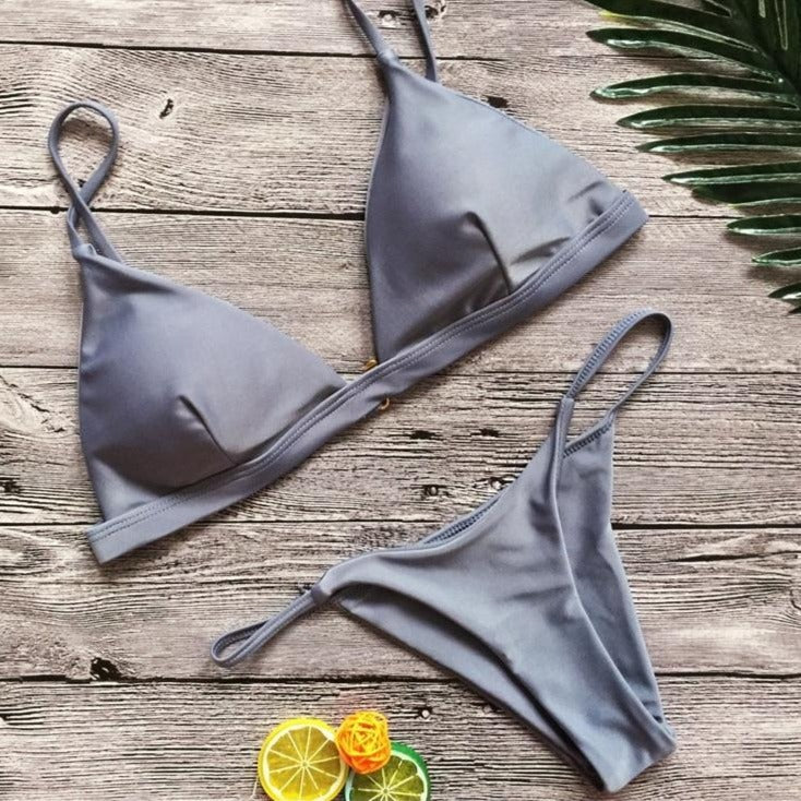 Classic Figure-Enhancing Two-Piece Swimsuit