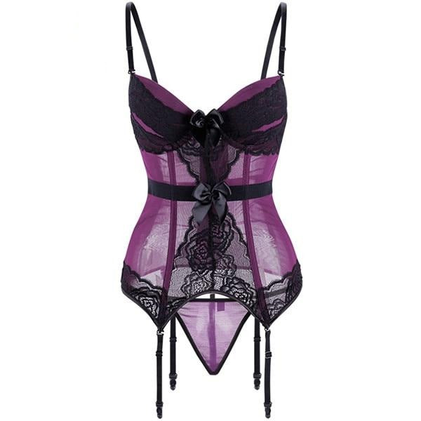 Stretch Bow-Detail Adjustable Corset